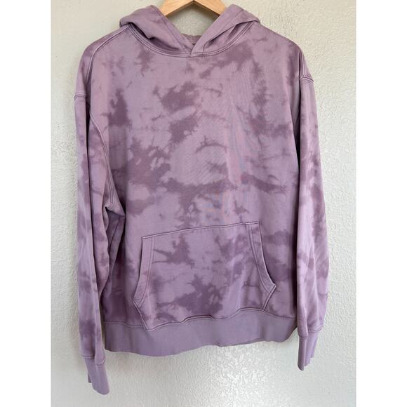 Old Navy Mauve Tie Dye Hoodie Unisex Large Casual Hooded Sweater - Picture 1 of 5